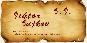 Viktor Vujkov vizit kartica